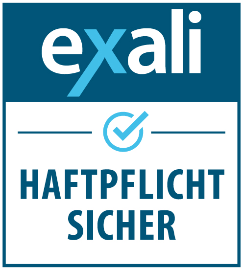 Logo der Exali Media Haftpflichtversicherung Mitgliedschaft von digitale fische